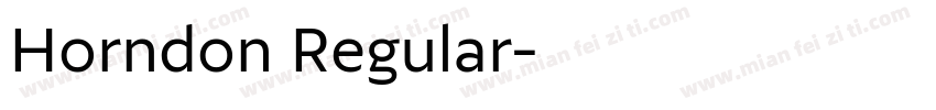 Horndon Regular字体转换
